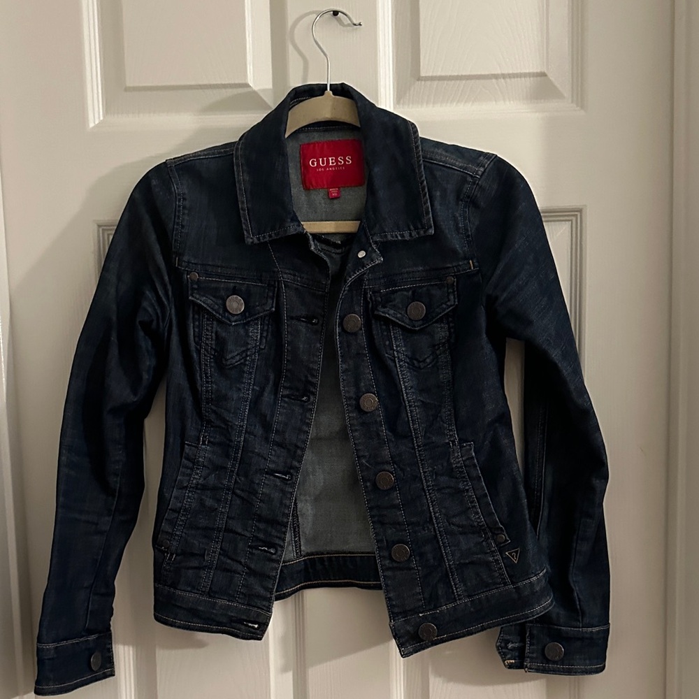 GUESS Dark Blue Denim Jacket for Women